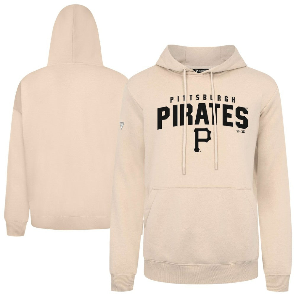 Pittsburgh Pirates Levelwear Podium Team Arch Pullover Hoodie - Khaki