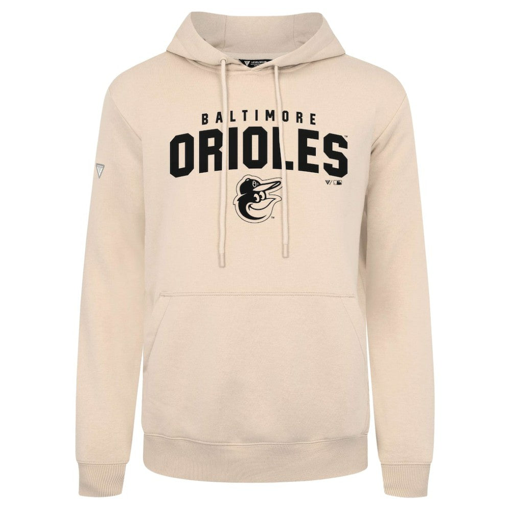 Baltimore Orioles Levelwear Podium Team Arch Pullover Hoodie - Khaki
