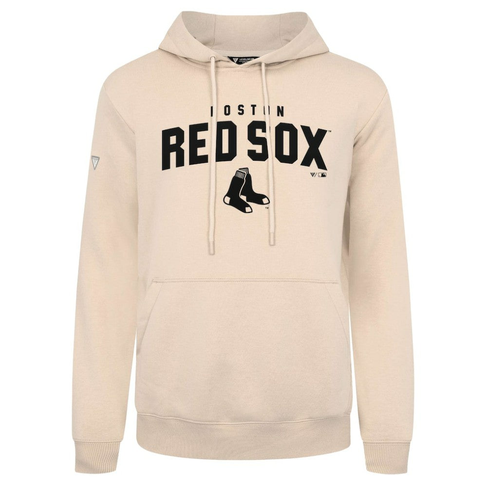 Boston Red Sox Levelwear Podium Team Arch Pullover Hoodie - Khaki