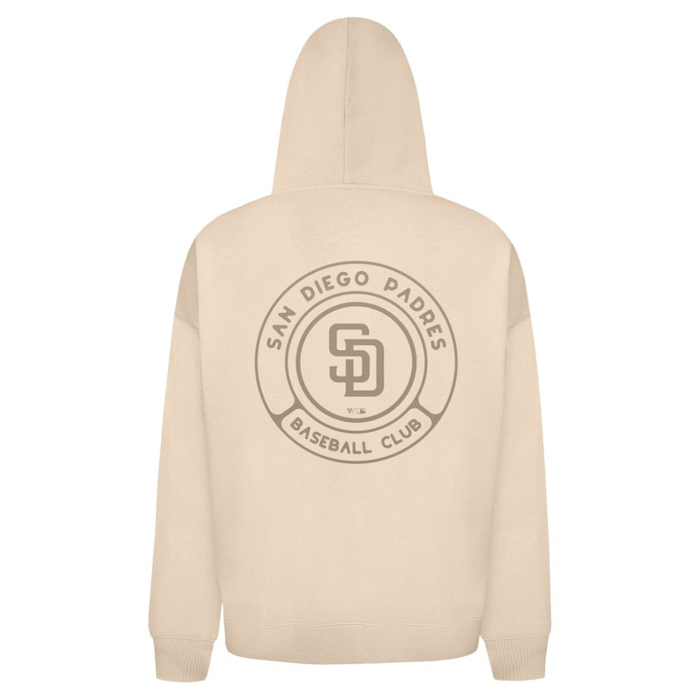 San Diego Padres Levelwear Uphill Oversized Full-Zip Hoodie - Khaki