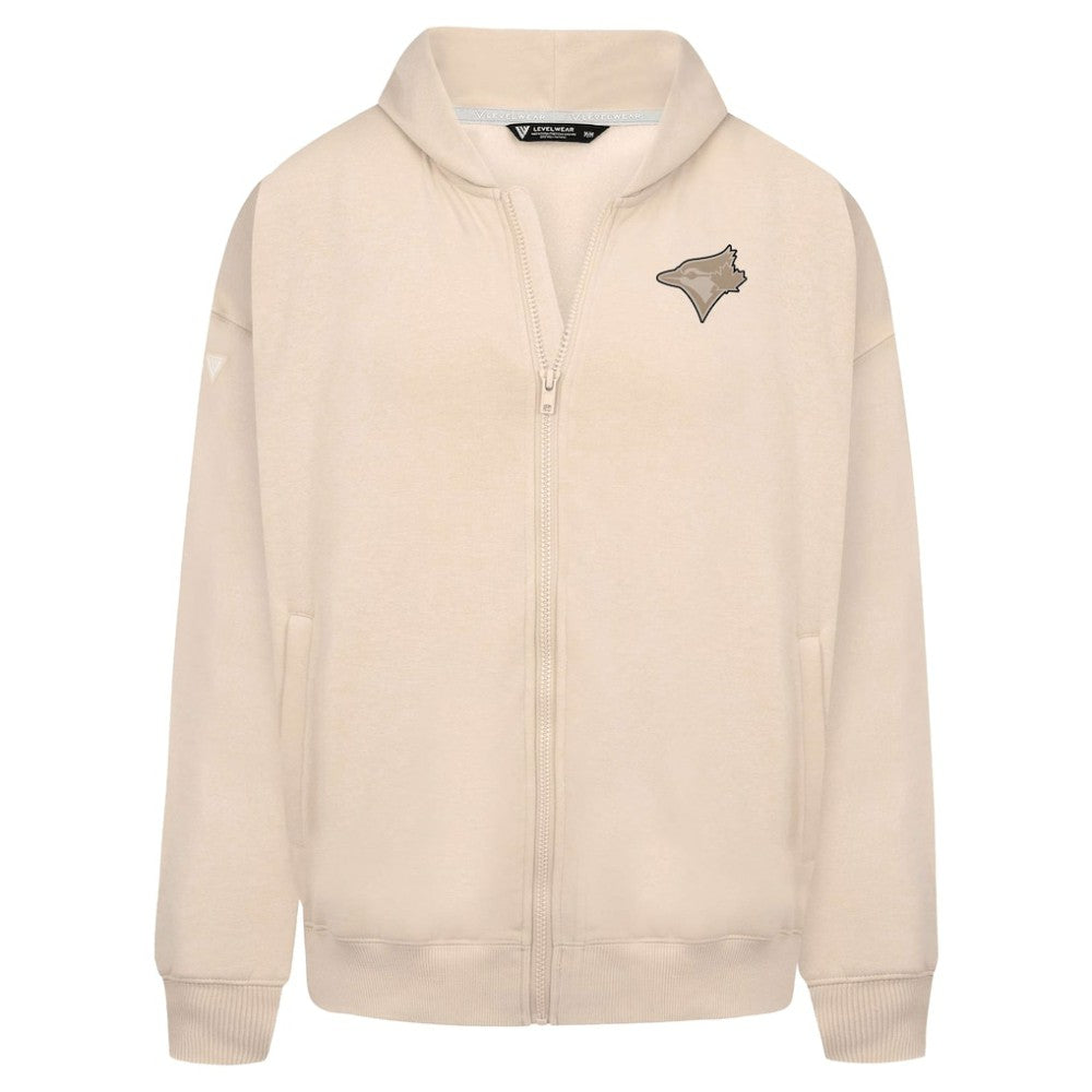 Toronto Blue Jays Levelwear Uphill Oversized Full-Zip Hoodie - Khaki