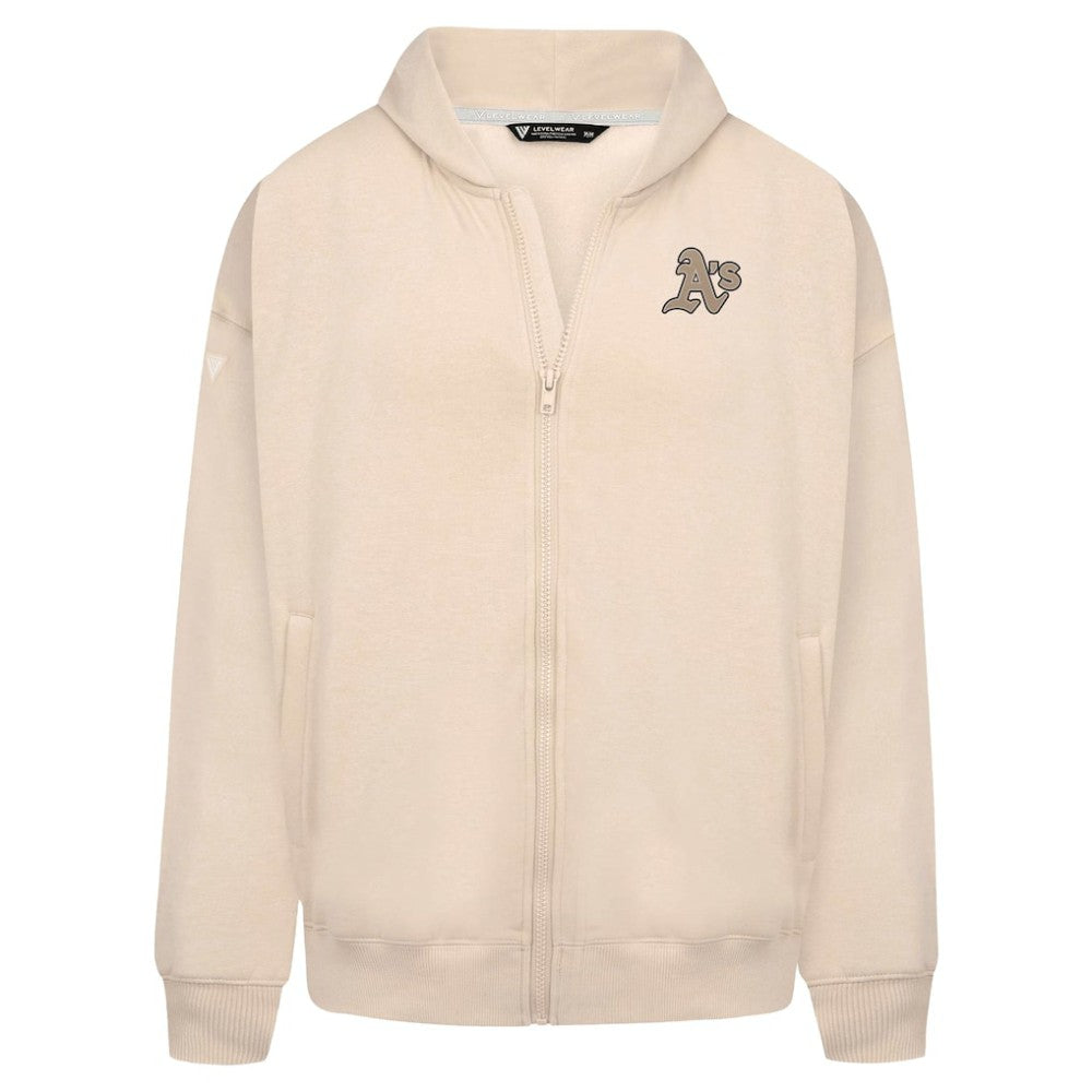 Athletics Levelwear Uphill Oversized Full-Zip Hoodie - Khaki