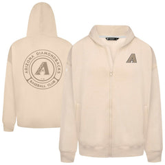 Arizona Diamondbacks Levelwear Uphill Oversized Full-Zip Hoodie - Khaki