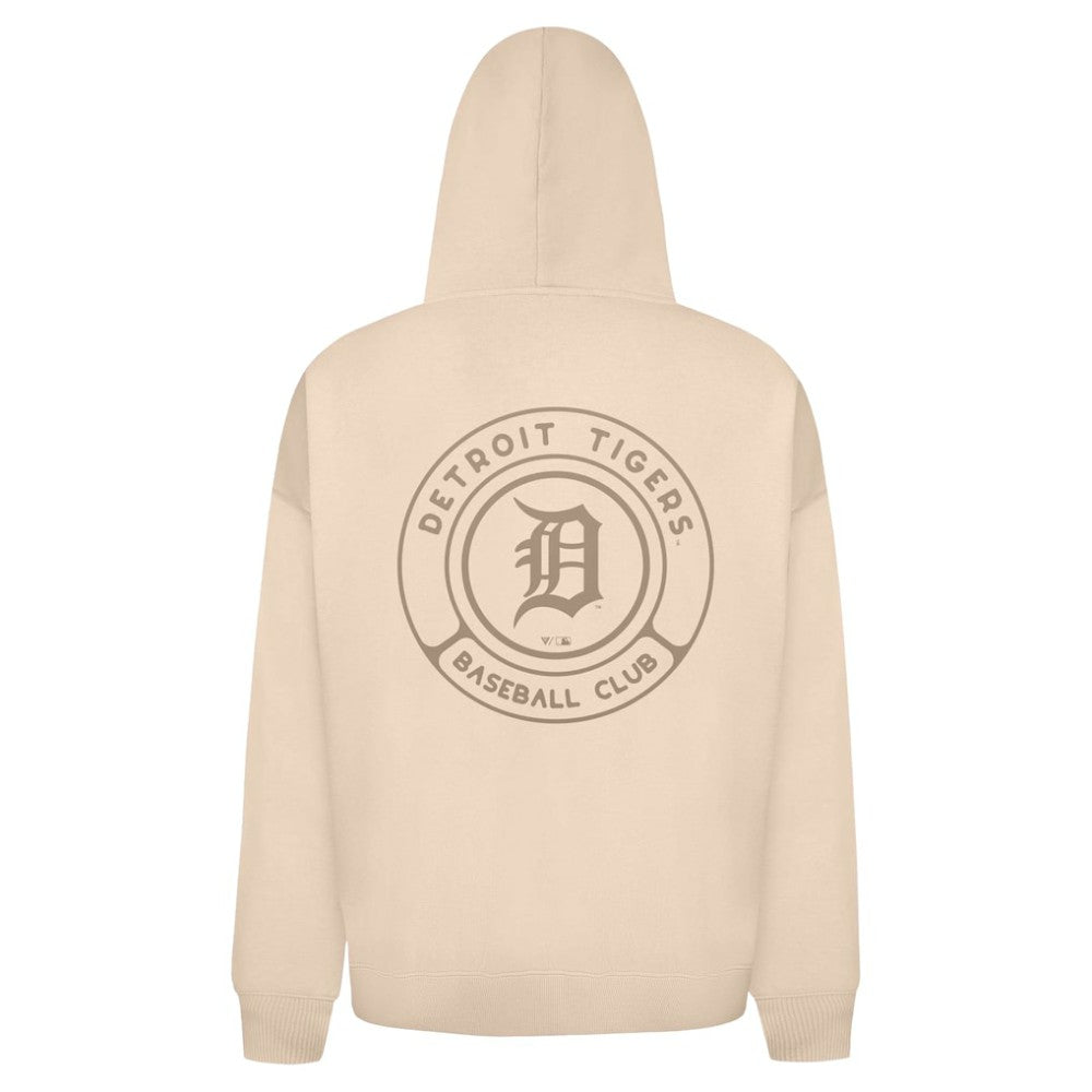 Detroit Tigers Levelwear Uphill Oversized Full-Zip Hoodie - Khaki