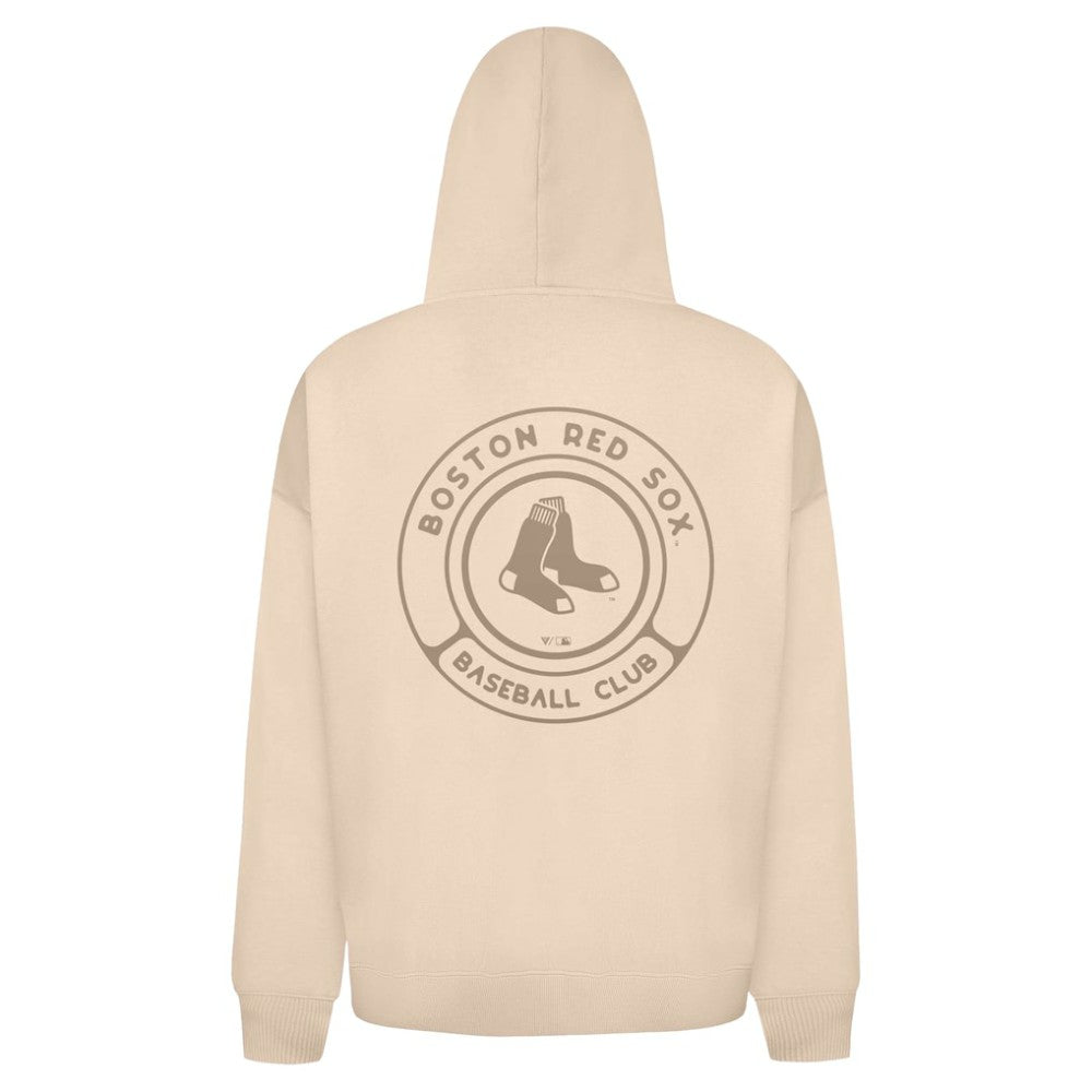 Boston Red Sox Levelwear Uphill Oversized Full-Zip Hoodie - Khaki