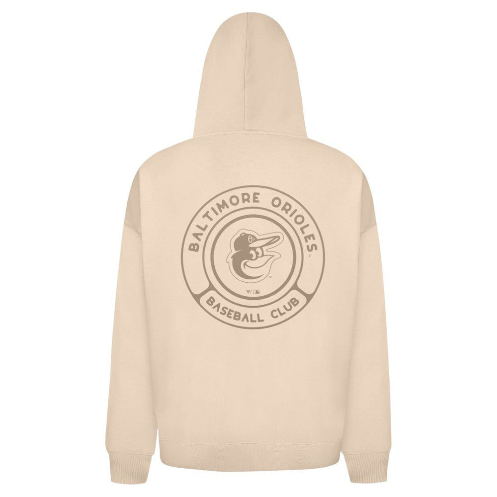Baltimore Orioles Levelwear Uphill Oversized Full-Zip Hoodie - Khaki