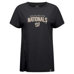 Washington Nationals Levelwear Influx Team Arch T-Shirt - Black