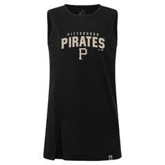 Pittsburgh Pirates Levelwear Women's Influx Team Arch Tank Top - Black