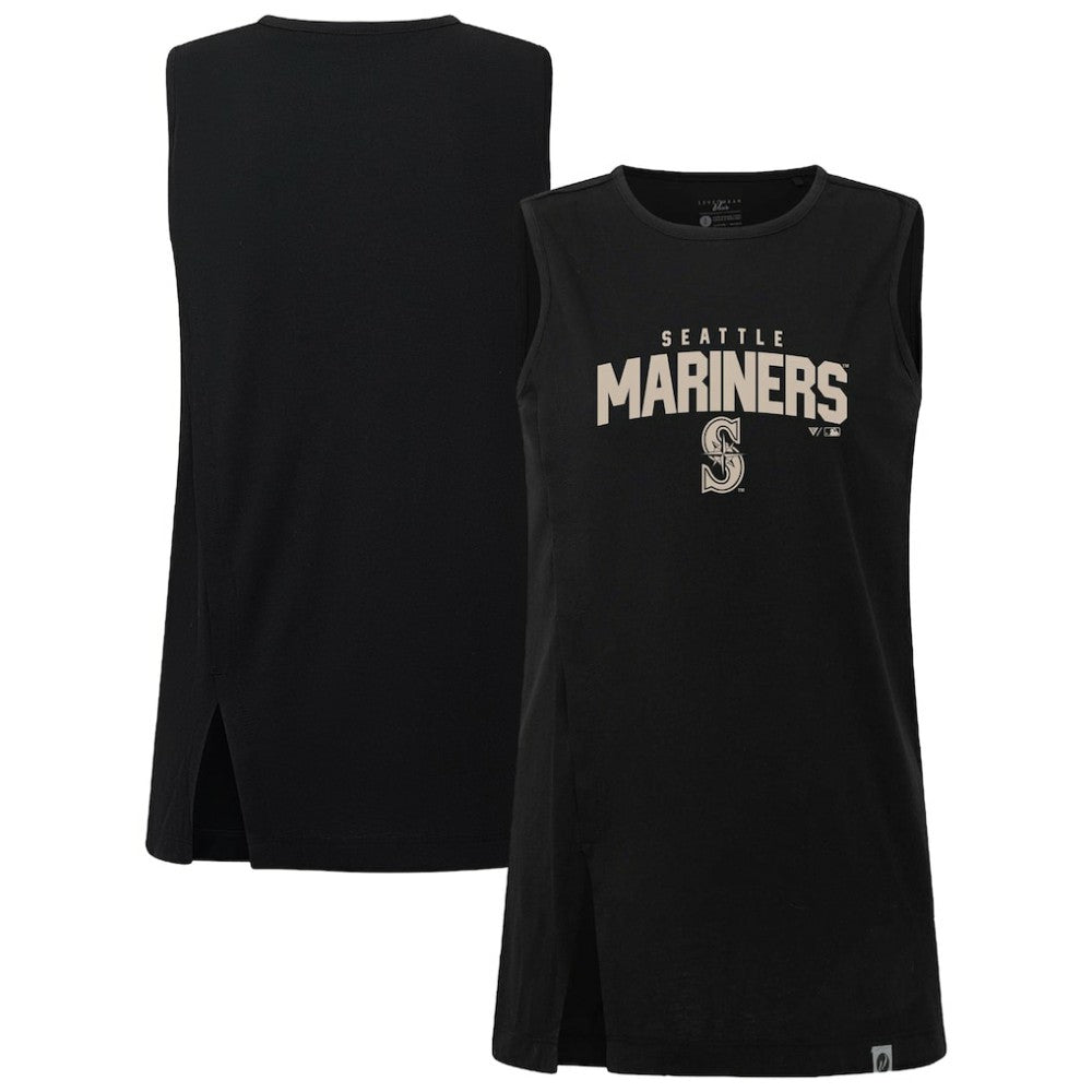 Seattle Mariners Levelwear Women's Influx Team Arch Tank Top - Black