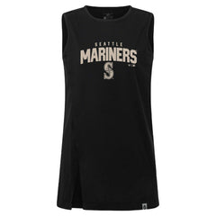 Seattle Mariners Levelwear Women's Influx Team Arch Tank Top - Black