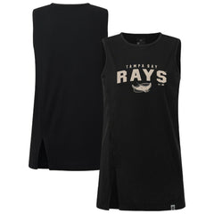 Tampa Bay Rays Levelwear Women's Influx Team Arch Tank Top - Black