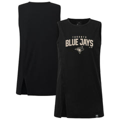 Toronto Blue Jays Levelwear Women's Influx Team Arch Tank Top - Black