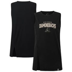Arizona Diamondbacks Levelwear Women's Influx Team Arch Tank Top - Black