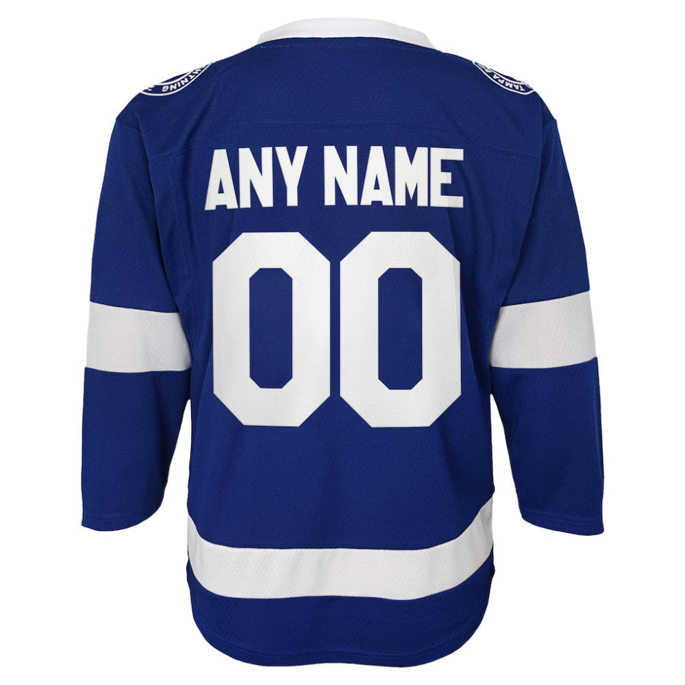 Tampa Bay Lightning Youth Replica Custom Jersey Blue