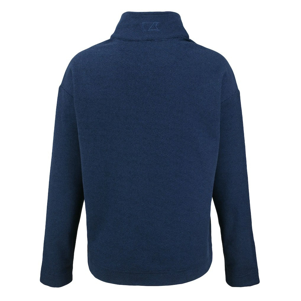 Baltimore Ravens Cutter & Buck Women's Hunts Point Eco Half-Snap Sweatshirt - Navy for sale