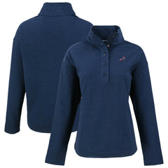 Detroit Lions Cutter & Buck Women's Hunts Point Eco Half-Snap Sweatshirt - Navy sale