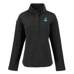 Detroit Lions Cutter & Buck Women's Hunts Point Eco Half-Snap Sweatshirt - Black discount