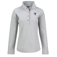Indianapolis Colts Cutter & Buck Women's Hunts Point Eco Half-Snap Sweatshirt - Gray cheap