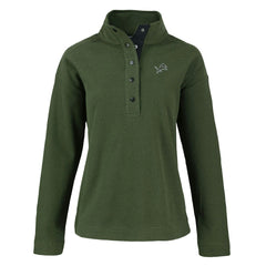 Detroit Lions Cutter & Buck Women's Hunts Point Eco Half-Snap Sweatshirt - Green for sale