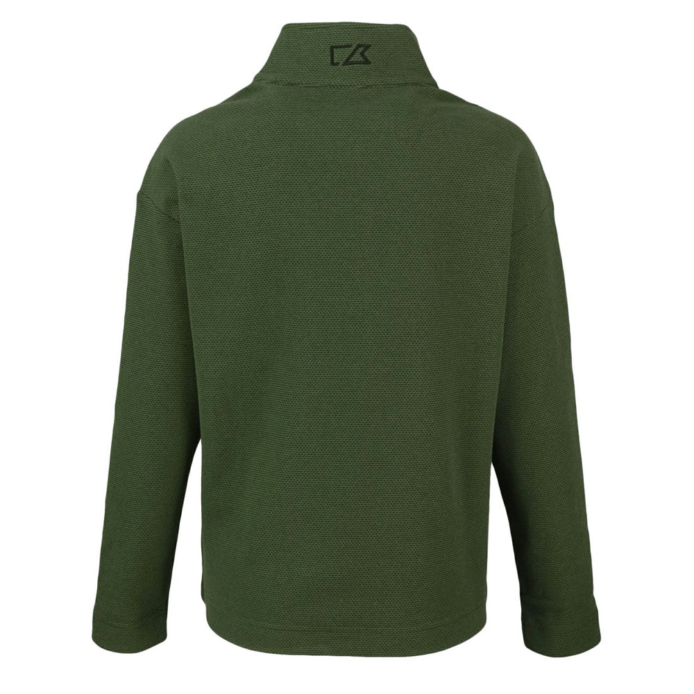 Detroit Lions Cutter & Buck Women's Hunts Point Eco Half-Snap Sweatshirt - Green for sale