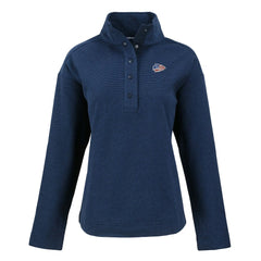 Kansas City Chiefs Cutter & Buck Women's Hunts Point Eco Half-Snap Sweatshirt - Navy cheap