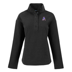 New England Patriots Cutter & Buck Women's Hunts Point Eco Half-Snap Sweatshirt - Black online
