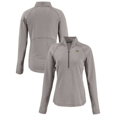 Baltimore Ravens Cutter & Buck Women's Peshastin Eco Fleece Recycled Tri-Blend Raglan Half-Zip Jacket - Heather Gray cheap
