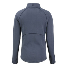 Baltimore Ravens Cutter & Buck Women's Americana Peshastin Eco Fleece Recycled Tri-Blend Raglan Half-Zip Jacket - Heather Navy for sale