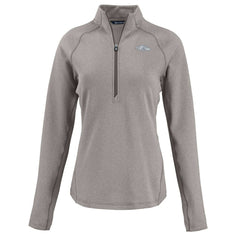 Baltimore Ravens Cutter & Buck Women's Peshastin Eco Fleece Recycled Tri-Blend Raglan Half-Zip Jacket - Heather Gray sale