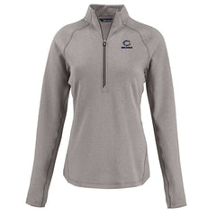 Chicago Bears Cutter & Buck Women's Americana Peshastin Eco Fleece Recycled Tri-Blend Raglan Half-Zip Jacket - Heather Gray discount