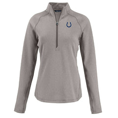 Indianapolis Colts Cutter & Buck Women's Peshastin Eco Fleece Recycled Tri-Blend Raglan Half-Zip Jacket - Heather Gray outlet