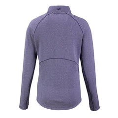 Minnesota Vikings Cutter & Buck Women's Peshastin Eco Fleece Recycled Tri-Blend Raglan Half-Zip Jacket - Heather Purple for sale