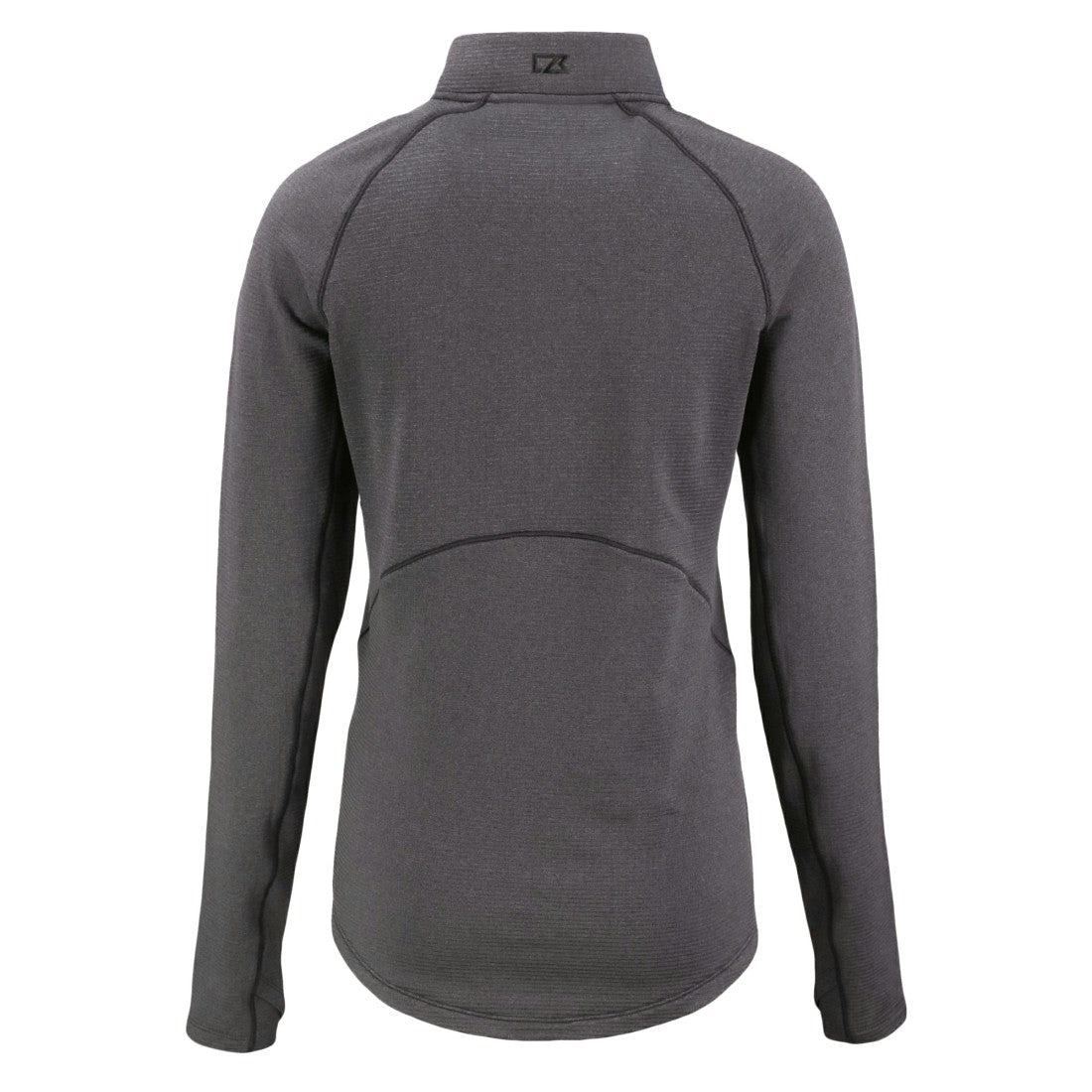 Tampa Bay Buccaneers Cutter & Buck Women's Peshastin Eco Fleece Recycled Tri-Blend Raglan Half-Zip Jacket - Heather Black outlet