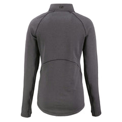 Tampa Bay Buccaneers Cutter & Buck Women's Peshastin Eco Fleece Recycled Tri-Blend Raglan Half-Zip Jacket - Heather Black outlet