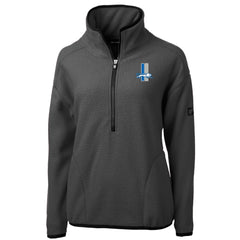 Detroit Lions Cutter & Buck Women's Historic Cascade Eco Sherpa Fleece Half-Zip Jacket - Charcoal discount