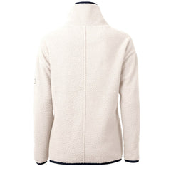 Washington Commanders Cutter & Buck Women's Americana Cascade Eco Sherpa Fleece Half-Zip Jacket - Oatmeal sale
