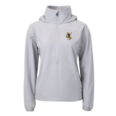 Pittsburgh Steelers Cutter & Buck Women's Charter Eco Recycled Half-Zip Hooded Anorak Jacket - Gray cheap