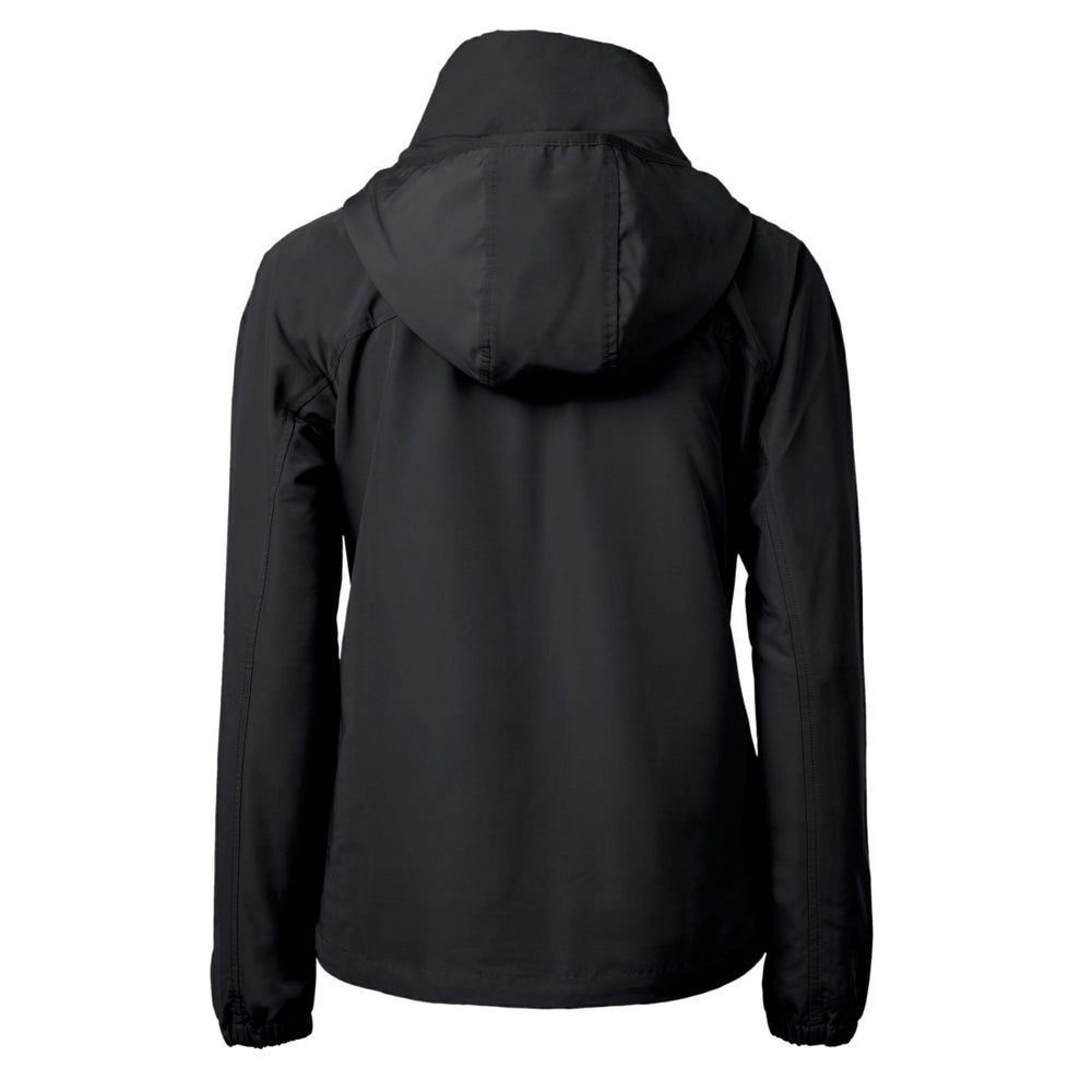 Detroit Lions Cutter & Buck Women's Charter Eco Recycled Half-Zip Hooded Anorak Jacket - Black sale