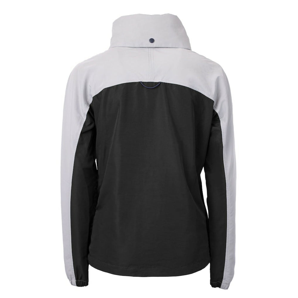 Philadelphia Eagles Cutter & Buck Women's Charter Eco Recycled Half-Zip Hooded Anorak Jacket - Black online