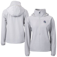 Buffalo Bills Cutter & Buck Women's Charter Eco Recycled Half-Zip Hooded Anorak Jacket - Gray outlet