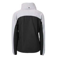 Detroit Lions Cutter & Buck Women's Charter Eco Recycled Half-Zip Hooded Anorak Jacket - Black on sale