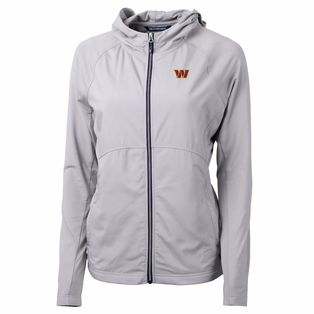 Washington Commanders Cutter & Buck Women's Primary Adapt Eco Knit Hybrid Recycled Full-Zip Jacket - Gray sale