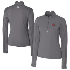 San Francisco 49ers Cutter & Buck Women's Traverse Stretch Quarter-Zip Pullover Top - Gray sale