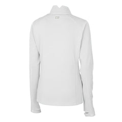 San Francisco 49ers Cutter & Buck Women's Traverse Stretch Quarter-Zip Pullover Top - White on sale