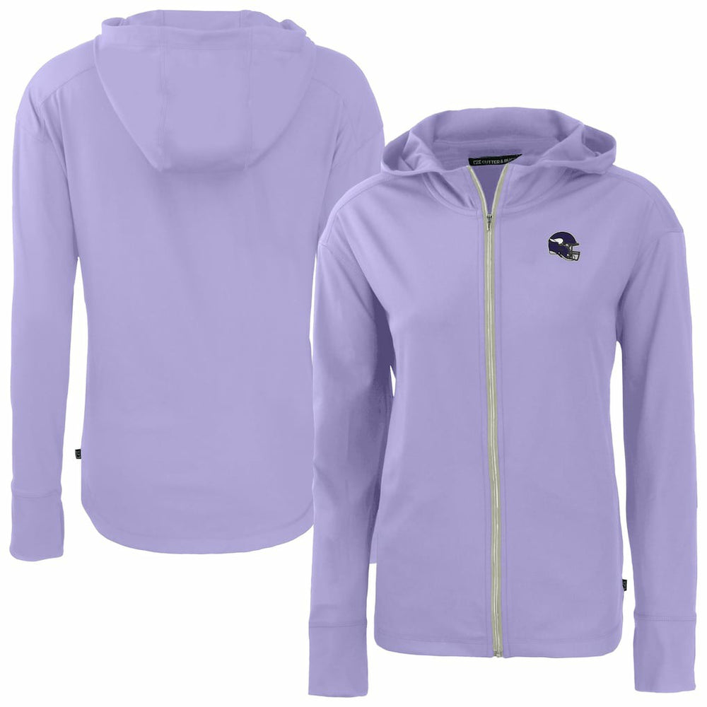 Minnesota Vikings Cutter & Buck Women's Daybreak Eco Recycled Full-Zip Hoodie Jacket - Purple for sale