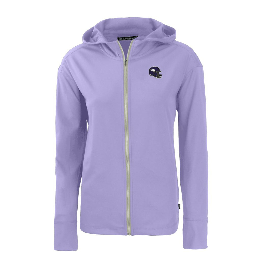 Minnesota Vikings Cutter & Buck Women's Daybreak Eco Recycled Full-Zip Hoodie Jacket - Purple for sale