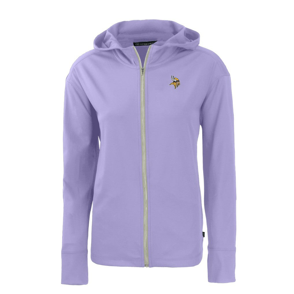 Minnesota Vikings Cutter & Buck Women's Daybreak Eco Recycled Full-Zip Hoodie Jacket - Purple on sale