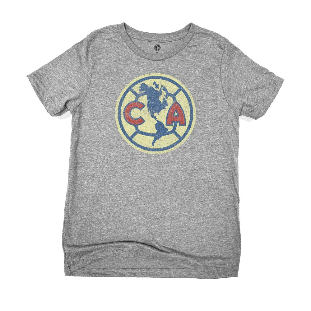 Club America 1863FC Youth Color Badge T-Shirt - Heather Gray shop