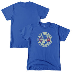 Club America 1863FC Youth Color Badge T-Shirt - Blue on sale