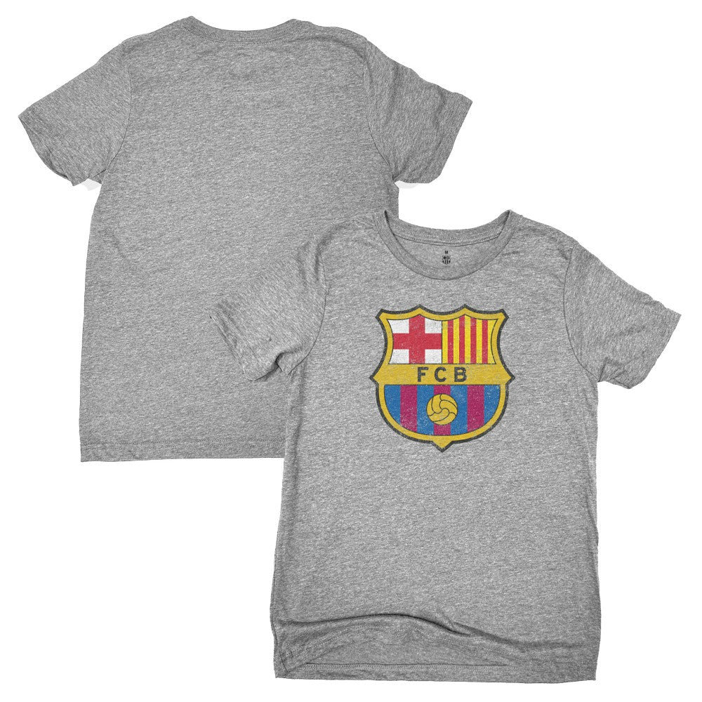 Barcelona 1863FC Youth Color Badge T-Shirt - Heather Gray outlet